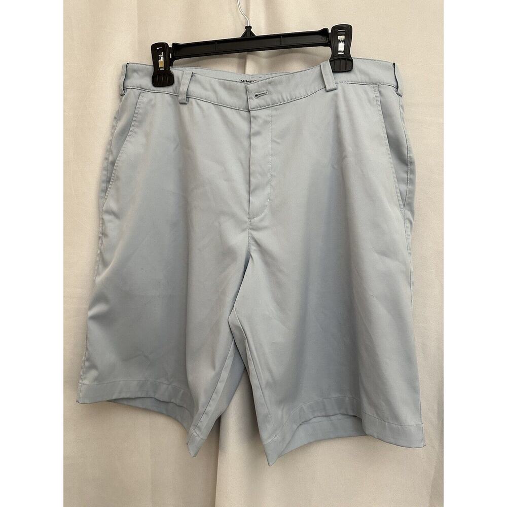 Nike Golf Mens Sz 34 Tour Performance Dri-Fit Shorts Light Blue Poly/Spandex